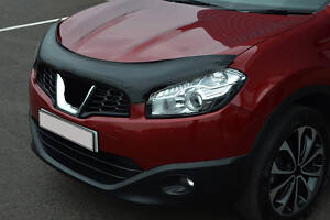 Дефлектор капоту (EuroCap) для Nissan Qashqai 2010-2014рр