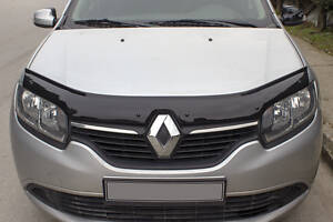 Дефлектор капота (EuroCap) для Renault Logan II 2013-2022 гг