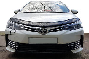 Дефлектор капота (EuroCap) для Toyota Corolla 2013-2019 гг