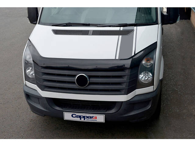 Дефлектор капота 2006-2025, 2011-2025 (EuroCap) для Volkswagen Crafter 2006-2016 гг - Фото 8