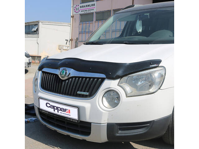 Дефлектор капота 2009-2013 (EuroCap) для Skoda Yeti - Фото 1