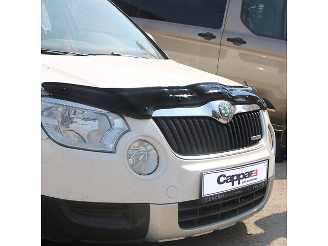 Дефлектор капота 2009-2013 (EuroCap) для Skoda Yeti - Фото 4