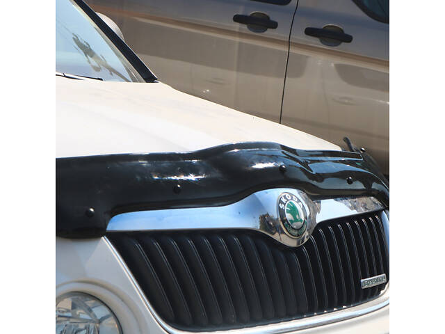 Дефлектор капота 2009-2013 (EuroCap) для Skoda Yeti - Фото 7