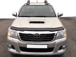 Дефлектор капота 2011-2015 (EuroCap) для Toyota Hilux