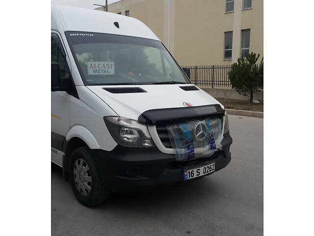 Дефлектор капота 2013-2025 (V2, EuroCap) для Mercedes Sprinter W906 - Фото 5