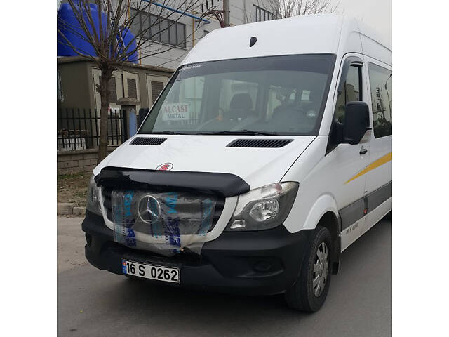 Дефлектор капота 2013-2025 (V2, EuroCap) для Mercedes Sprinter W906 - Фото 7