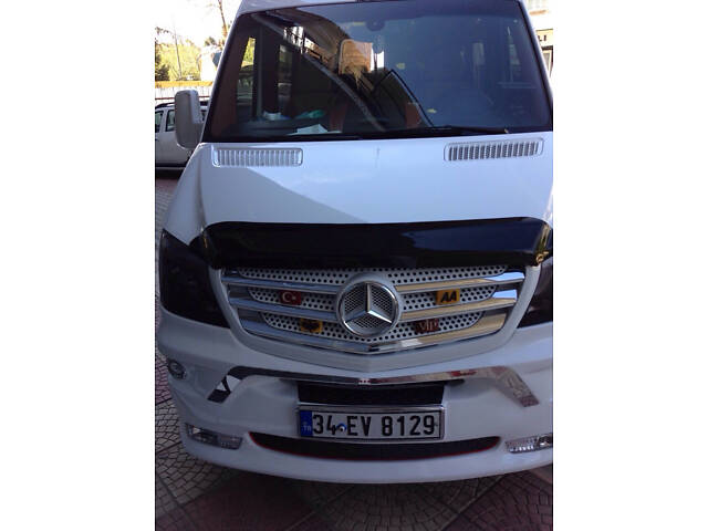 Дефлектор капота 2013-2025 (V2, EuroCap) для Mercedes Sprinter W906 - Фото 9