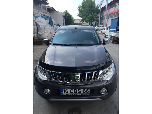 Дефлектор капота (2015-2019, EuroCap) для Mitsubishi L200 - Фото 10