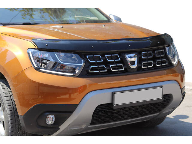 Дефлектор капота (EuroCap) для Dacia Duster 2018-2024 гг - Фото 1