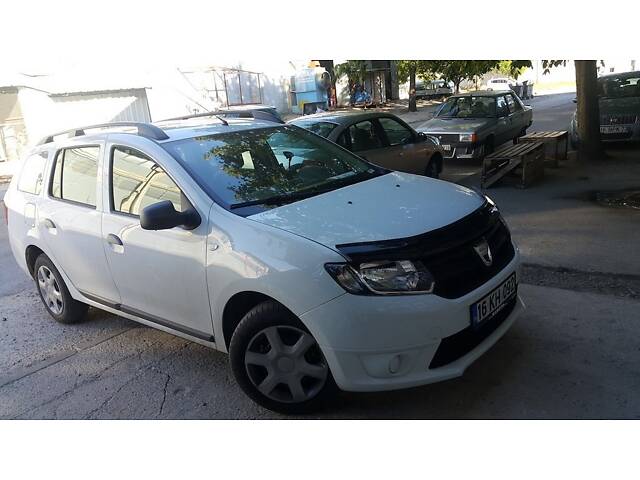 Дефлектор капота (EuroCap) для Dacia Logan MCV 2013-2020 гг - Фото 7