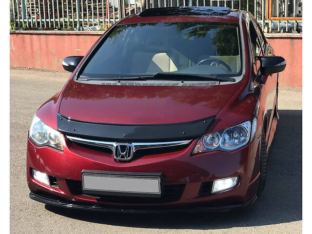 Дефлектор капота (EuroCap) для Honda Civic Sedan VIII 2006-2011 гг - Фото 1