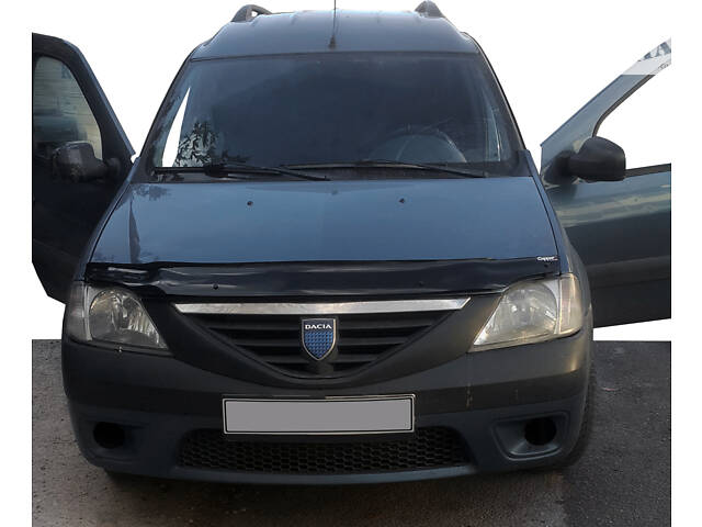 Дефлектор капота (EuroCap) для Renault Logan MCV 2005-2013 гг - Фото 1