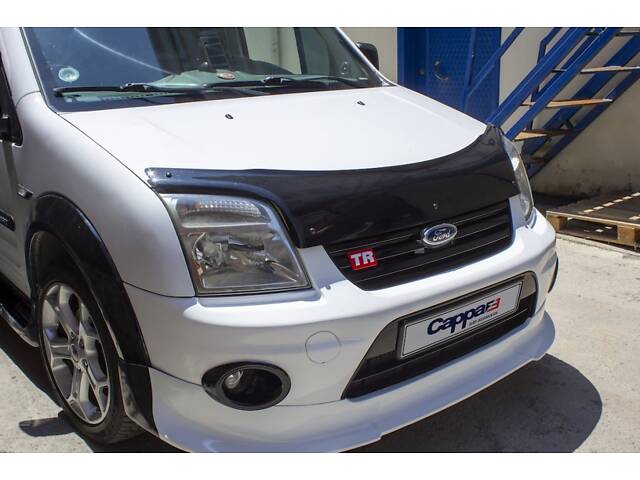 Дефлектор капота V1 (EuroCap) для Ford Connect 2002-2006 гг - Фото 5