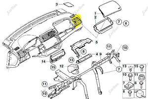 Дефлектор обдування салону BMW X5 E53 (2003-2006) рестайл 64228402216