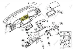 Дефлектор обдува салона BMW X5 E53 (2003-2006) рестайл, 64228402221