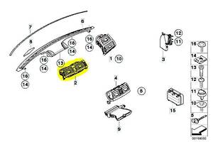 Дефлектор обдування салону BMW X5 E70 (2010-2013) рестайл 64227161801