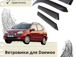 Дефлекторы окон Daewoo Tacuma Део Такума 2000 - 2004 ветровики