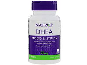 Дегидроэпиандростерон, DHEA, Natrol, 25 мг, 90 таблеток