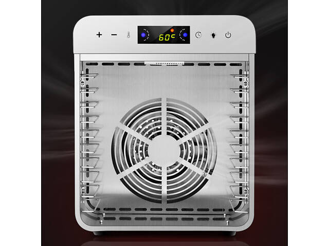 Дегідратор сушіння фруктів овочів 400 Вт з 10 секціями з нержавійки для приготування сухофруктів та овочевих чипсів у домашніх - Фото 5