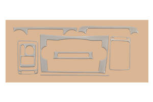 Декор на панель Алюминий Honda CRV 2007-2011 гг.