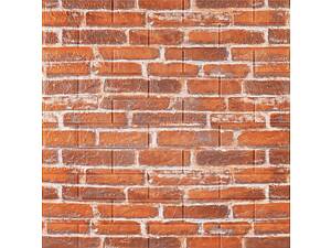 Декоративна 3D панель під рудий Катеринославський цегла, самоклейка 700х770х5мм (044) SW-00000037