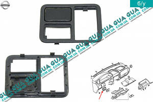 Декоративная накладка / корпус кнопок центральной консоли 68485BN000 Nissan / НИССАН ALMERA N16 / АЛЬМЭРА Н16