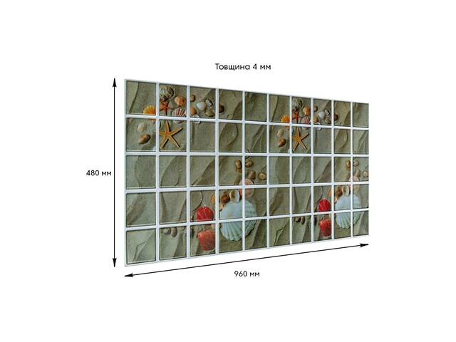 Декоративна ПВХ панель 960*480*4мм SW-00001789 - Фото 3