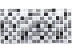Декоративна ПВХ панель чорно-біла мозаїка 960х480х4мм SW-00001432