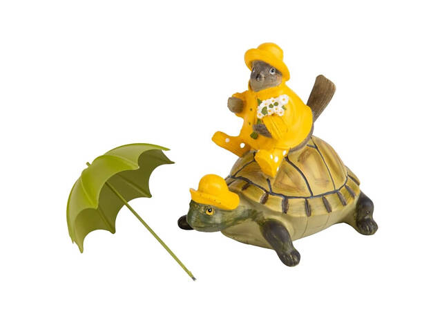 Декоративная статуэтка Bird with turtle 20х16х12 см Lefard AL219024 - Фото 4