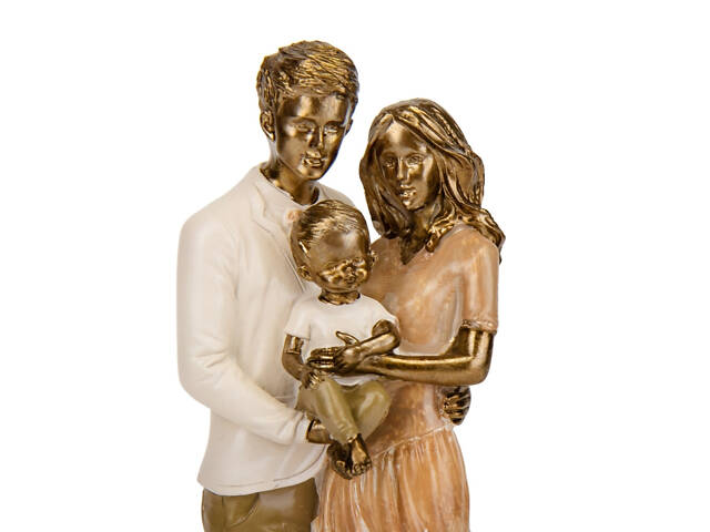 Декоративна статуетка Пара з дитиною 24х9х10 см Lefard Різнокольоровий AL229125 - Фото 3