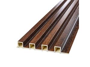 Декоративна стінова рейка каштан 3000*160*23мм (D) SW-00001536