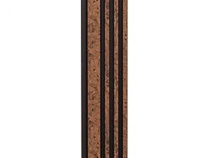 Декоративна стінова рейка Sticker Wall PS 2900x120x11 мм Чорно-коричневий (SW-00002140)