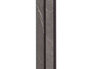 Декоративна стінова рейка Sticker Wall PS 2900x120x12 мм Чорний мармур (SW-00001751)