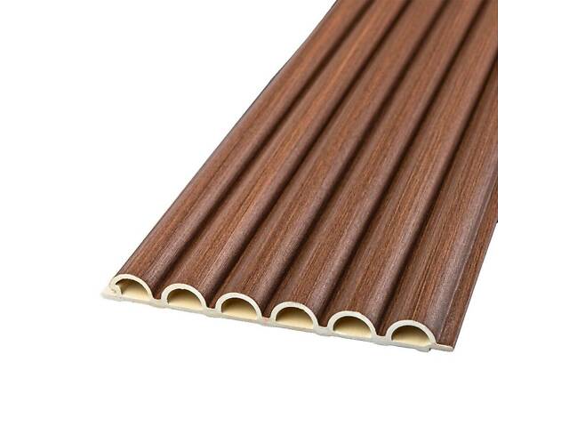 Декоративная WPC круглая стеновая рейка 3000*152*15мм (D) SW-00001872 - Фото 1