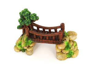 Декорація для акваріума Aqua Nova місток 21x11x12 см Різнокольоровий (AN973-BR)