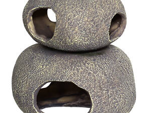 Декорація для акваріума Hobby Marble Cave 6 мармурова печера 20x15x20 см Сірий (HB40196)