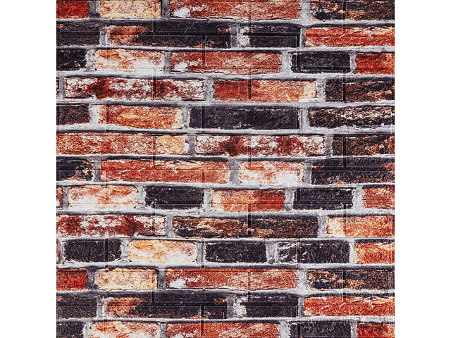 Декоративна 3D панель 700х770х5мм Сіро-синя Катеринославська цегла (048) SW-00000027 - Фото 1