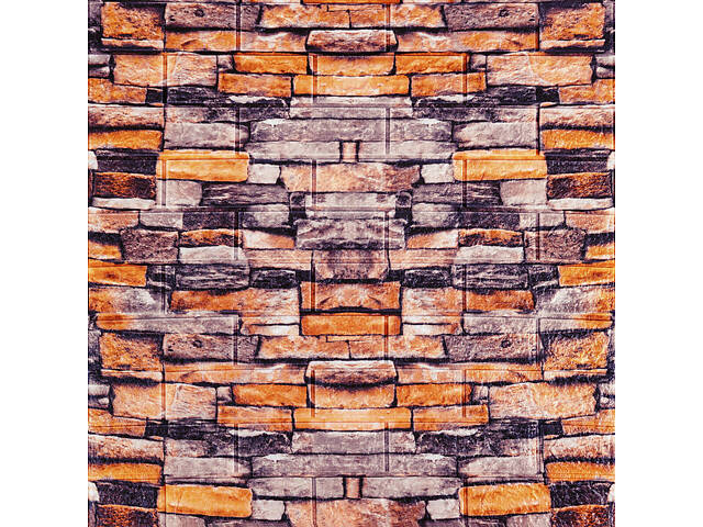 Декоративна 3D панель самоклейка 700х770х3мм Піщаник Катиринославська цегла (045-3) SW-00000692 - Фото 1