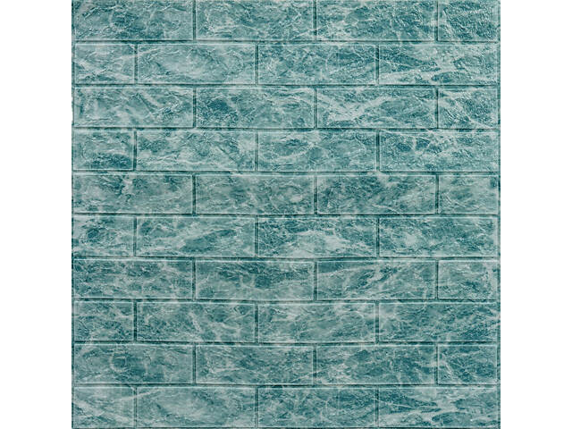 Декоративна 3D панель самоклейка 700х770х5мм Глибоке море (цегла) (067) SW-00000170 - Фото 1