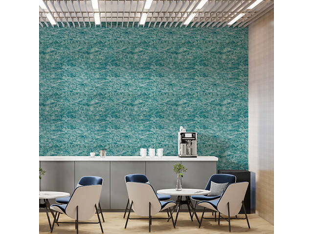 Декоративна 3D панель самоклейка 700х770х5мм Глибоке море (цегла) (067) SW-00000170 - Фото 5