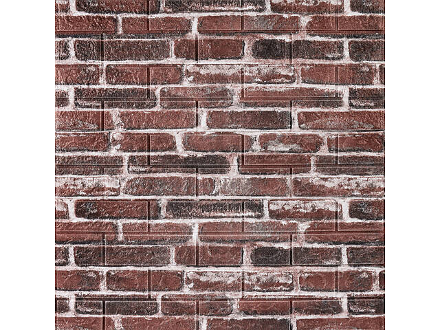 Декоративна 3D панель самоклейка 700х770х5мм Цегла червона Катеринославська (043) SW-00000031 - Фото 1