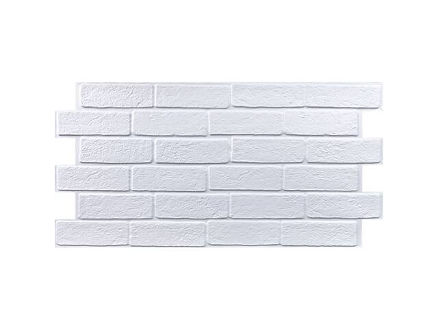 Декоративна ПВХ панель 960х480х4мм Біла цегла SW-00001427 - Фото 1