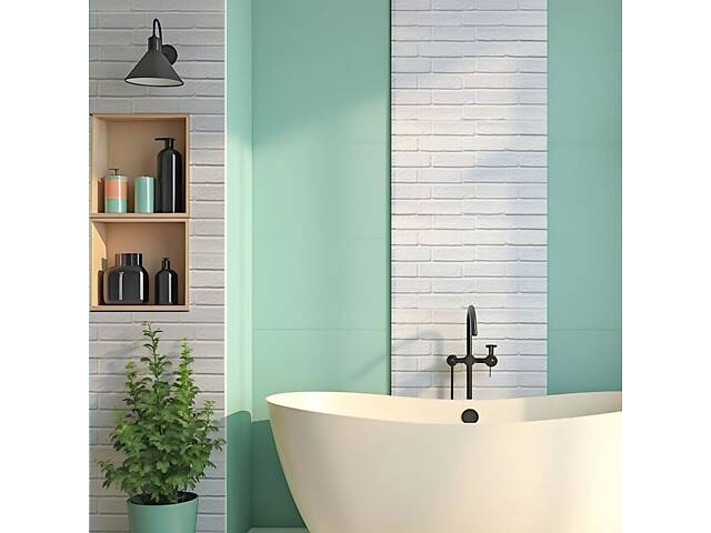 Декоративна ПВХ панель 960х480х4мм Біла цегла SW-00001427 - Фото 5