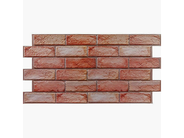 Декоративна ПВХ панель 960х480х4мм Коричнево-рожева цегла SW-00001426 - Фото 1