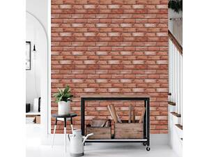 Декоративна ПВХ панель 960х480х4мм Коричнево-рожева цегла SW-00001426