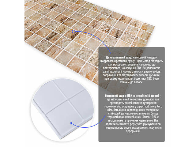 Декоративна ПВХ панель 960х480х4мм SW-00002481 - Фото 2