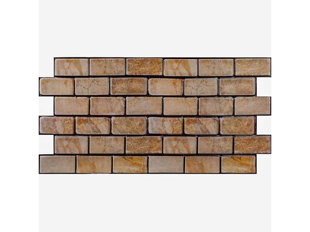 Декоративна ПВХ панель цегла 960х480х4мм Коричневий мармур SW-00001428 - Фото 1