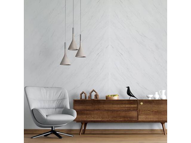 Декоративна ПВХ плита 1,22м х 2,44м х 3мм Білий мармур SW-00001399 - Фото 8