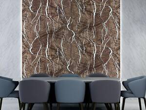 Декоративная ПВХ плита 1,22м х 2,44м х 3мм Коричневый мрамор SW-00001401