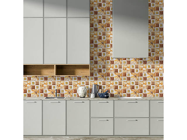 Декоративна ПВХ плитка на самоклейці 300х300х5мм Масляні фарби, ціна за 1 шт. (СПП-608) SW-00001138 - Фото 5